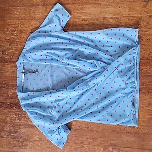 NWOT Zara Sheer Polka Dot Top S